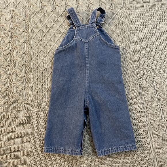Vintage Izod Lacoste Bib Jean Overalls ~ 6/9M - Picture 4 of 11